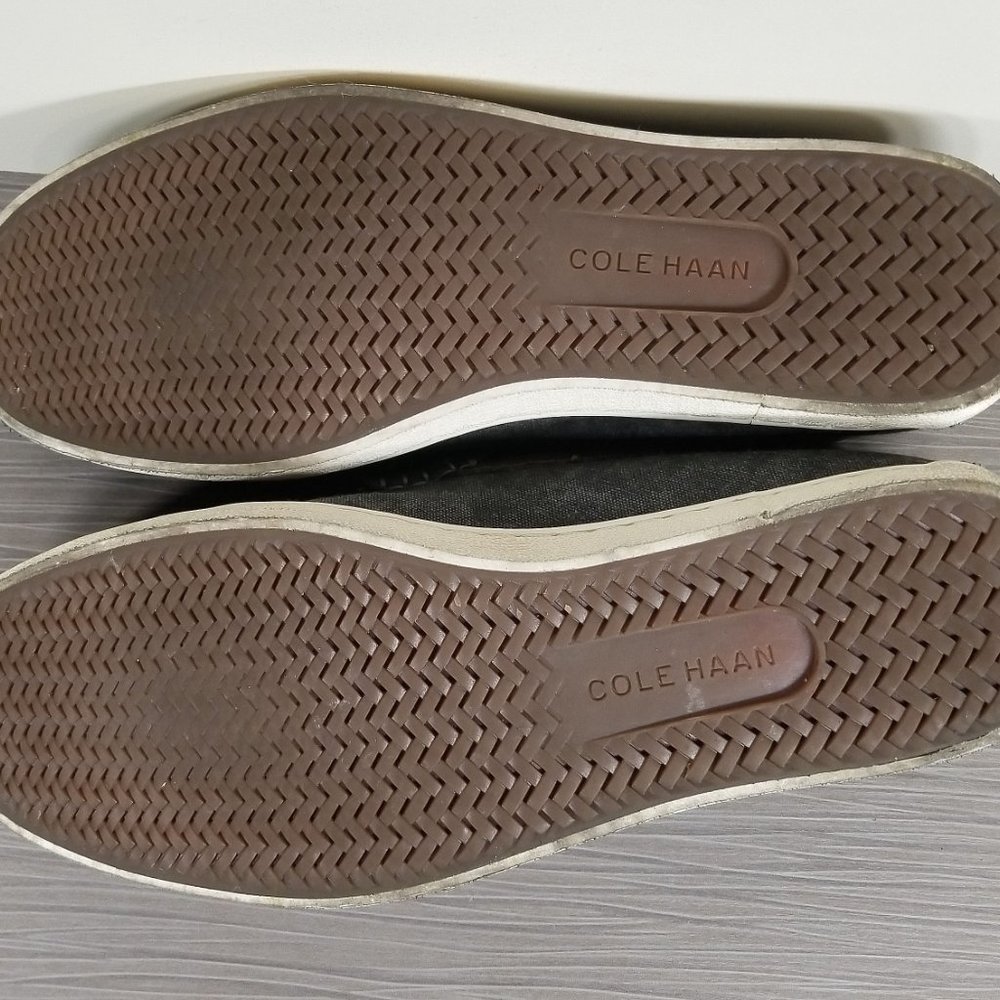 Cole Haan Pinch Weekender Loafers, Gray & Brown Canvas & Leather Mens Size 9.5 M - Picture 11 of 12